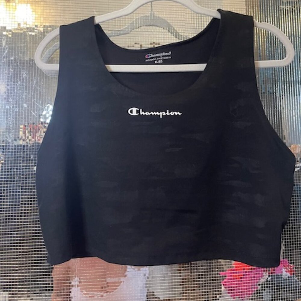 Champion Workout Tank Black Camo
